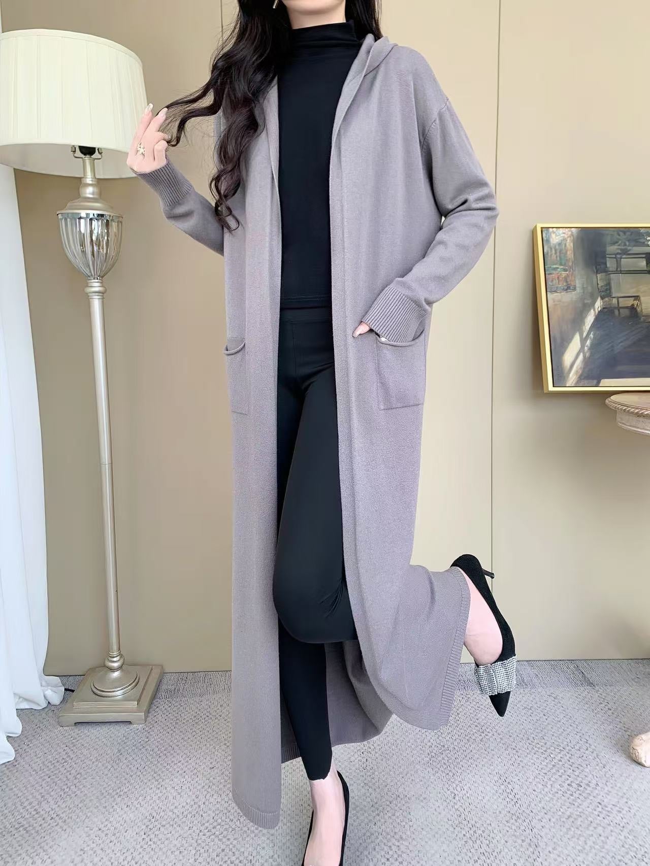 Hoodie Cardigan (L-19091L)