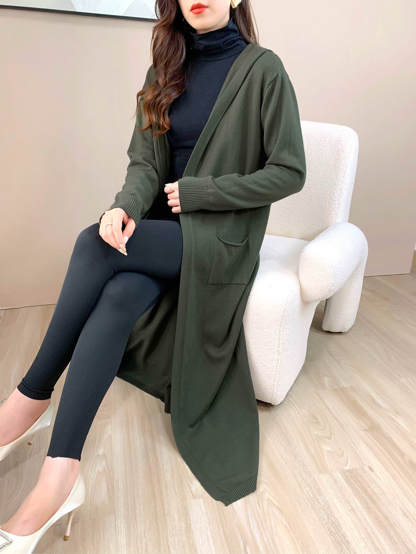 Hoodie Cardigan (L-19091L)