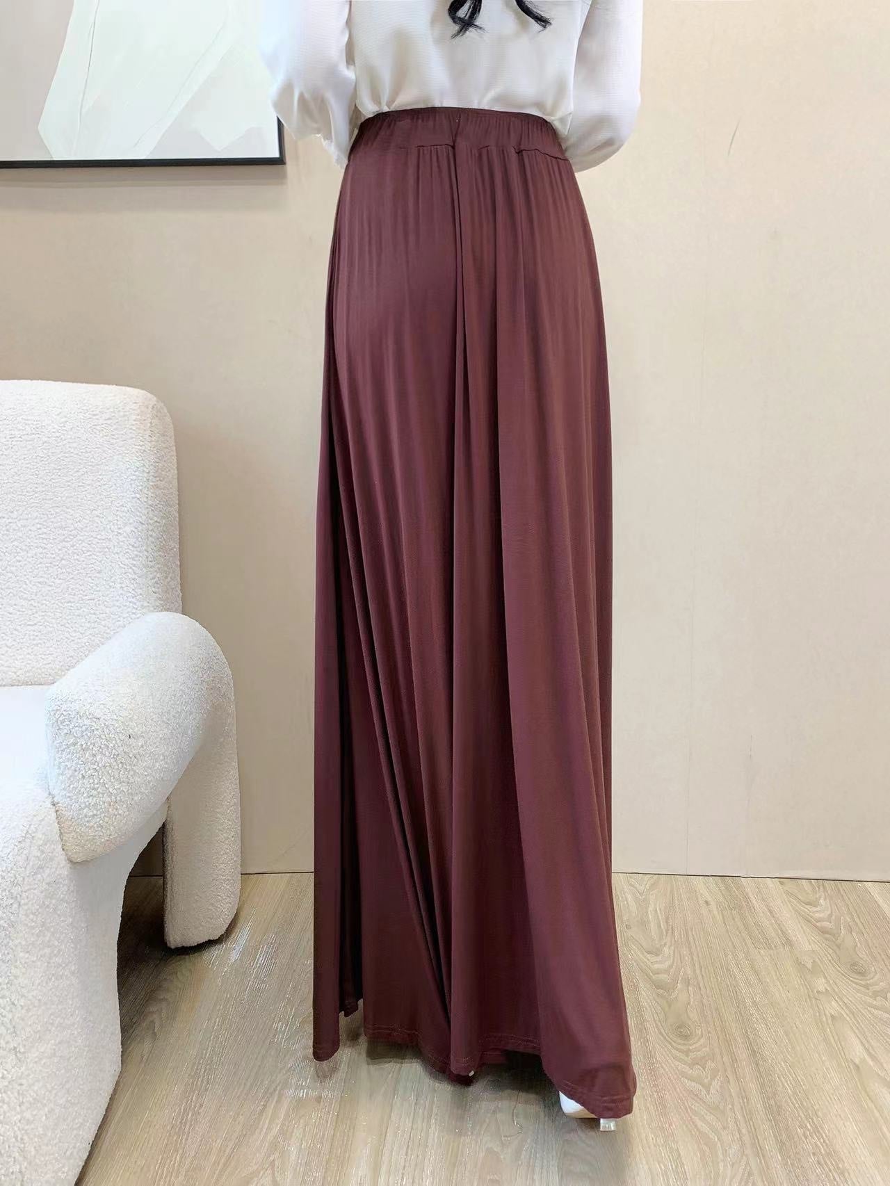 Pre Pleated Maxi Skirt (L-2312)