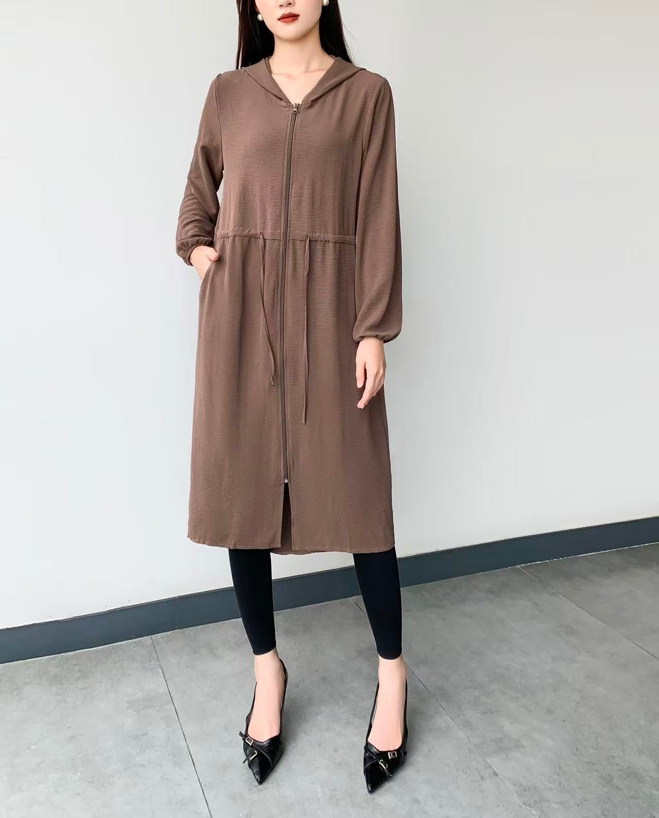 Hooded Coat Jacket (L-23110)