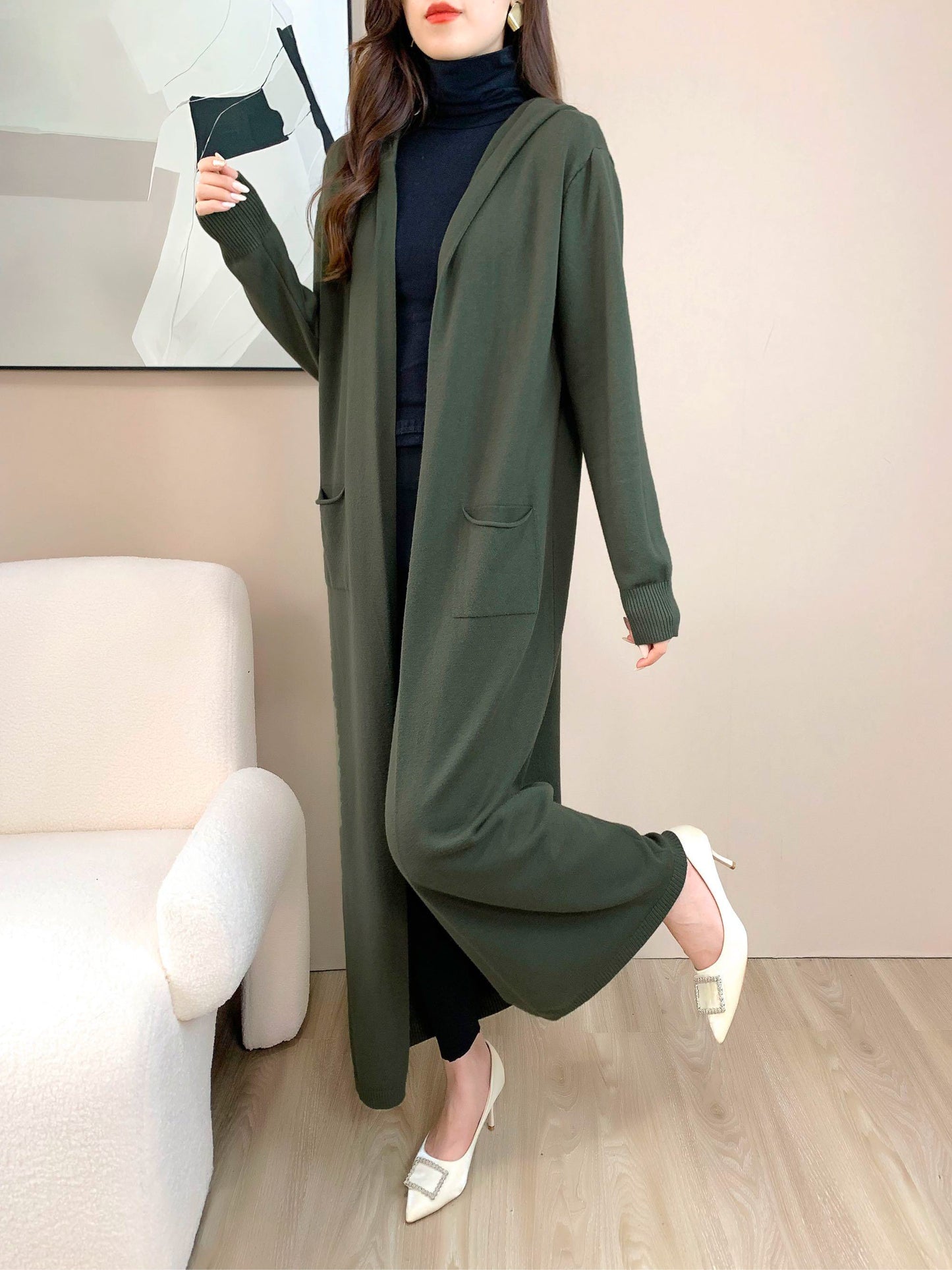 Hoodie Cardigan (L-19091L)