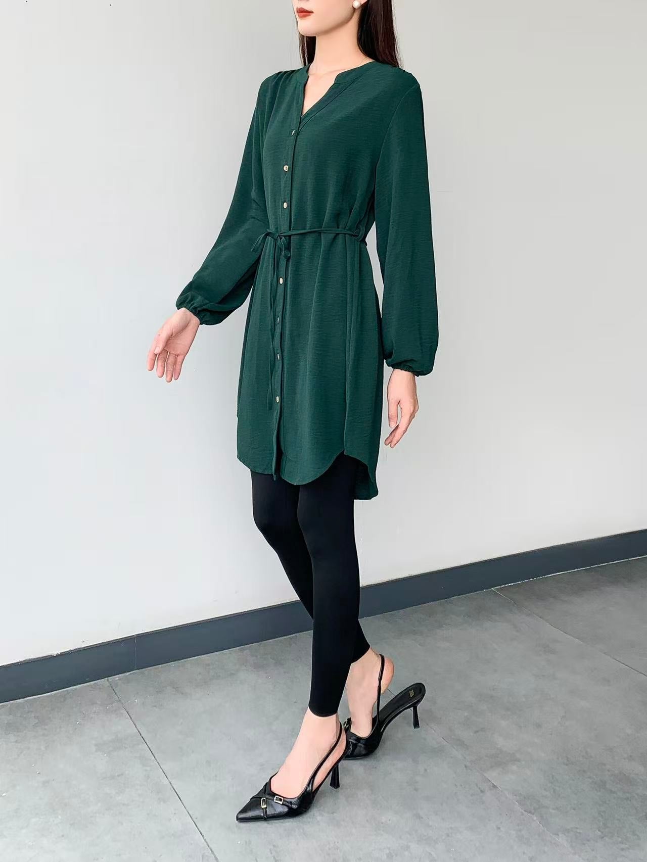 Knee Dress (L-22127A)