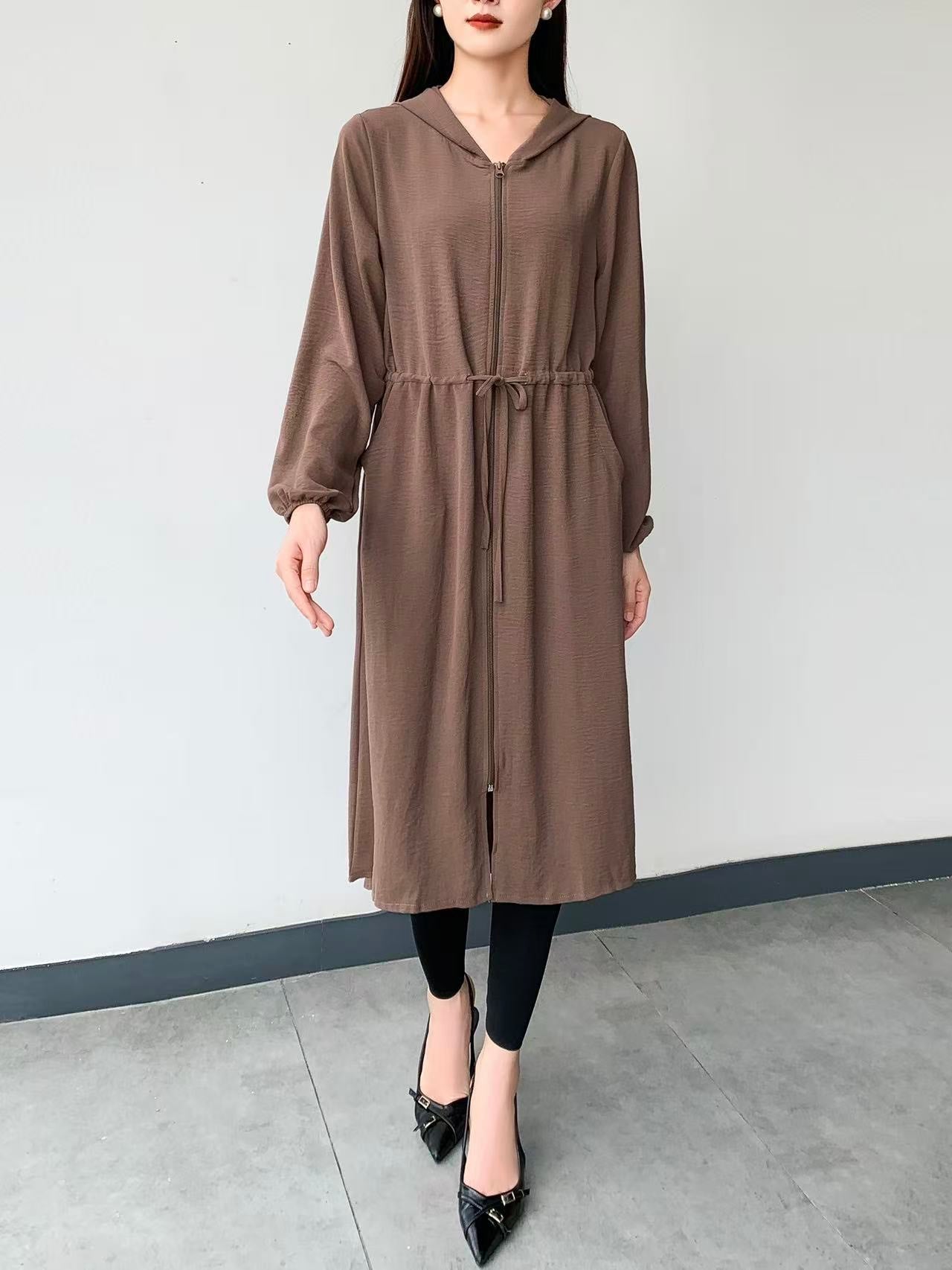 Hooded Coat Jacket (L-23110)