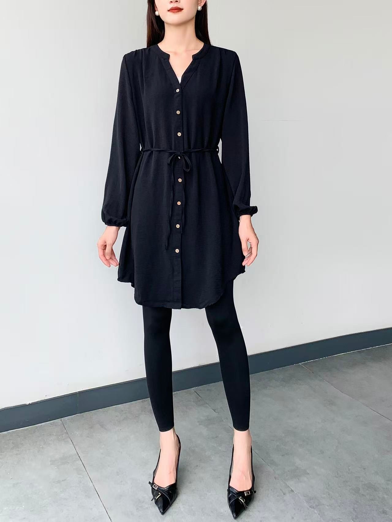 Knee Dress (L-22127A)
