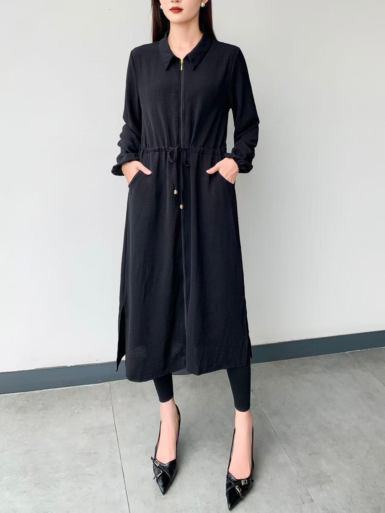 Hooded Coat Jacket (L-23110)