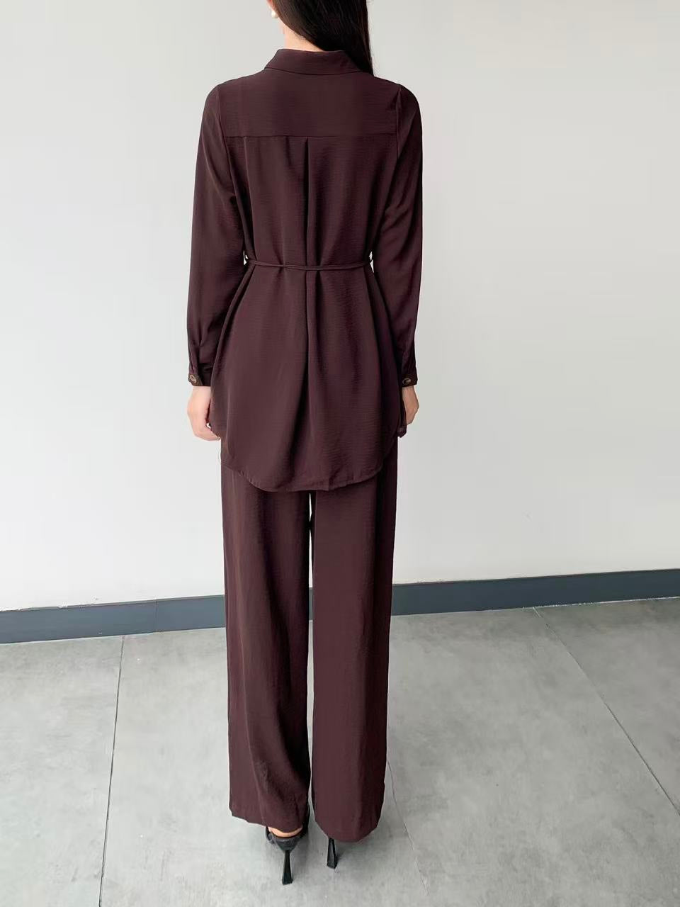 Stripped Longline Blouse (Bottoms Only) (L-6810B)