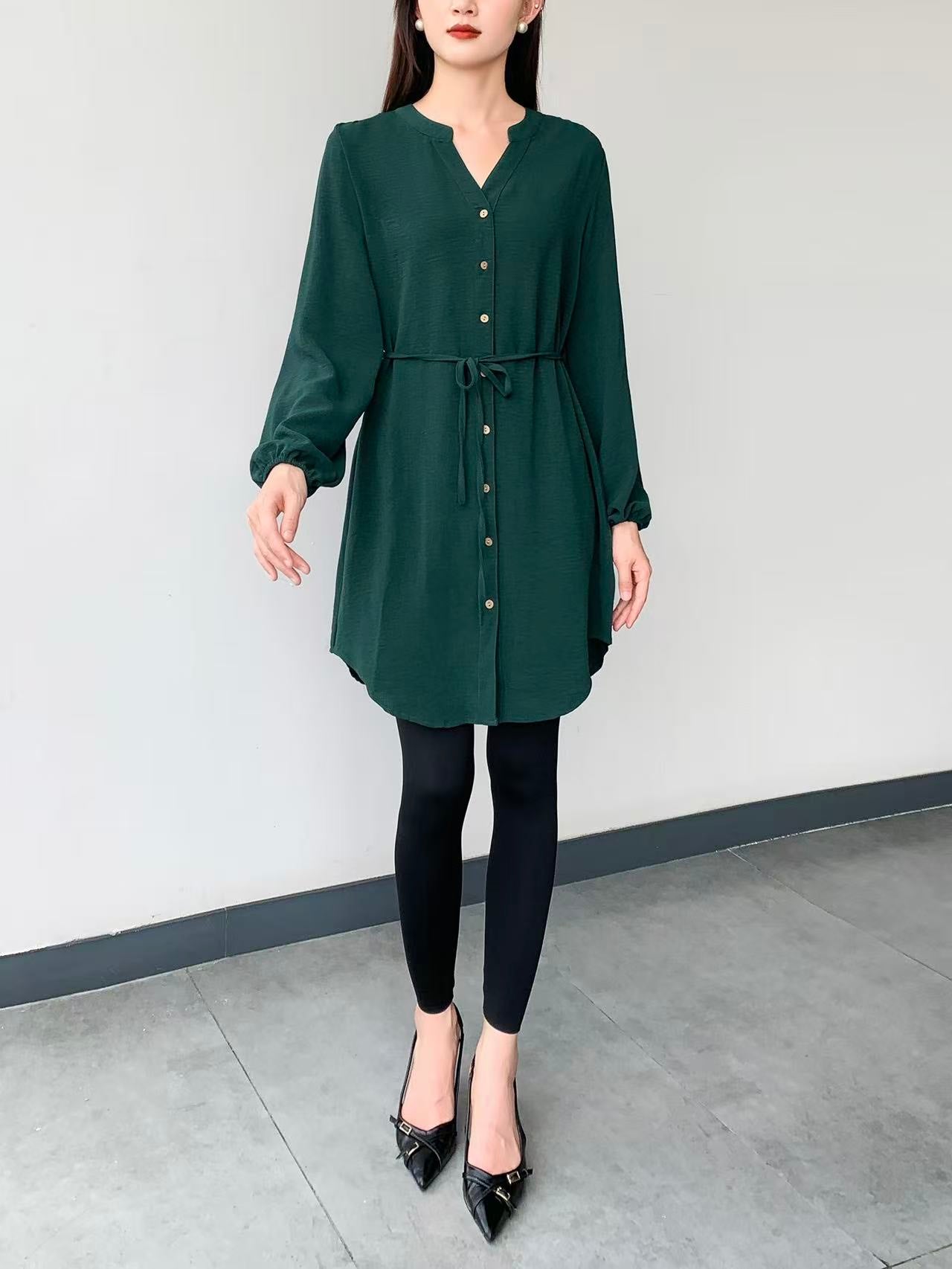 Knee Dress (L-22127A)