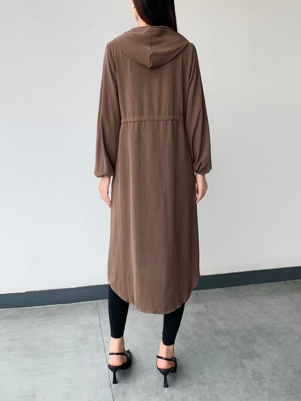 Hooded Coat Jacket (L-23110)