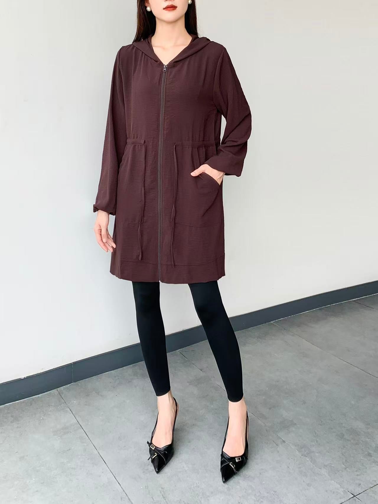 Long Sleeve Zip Hoodie (L-23109)