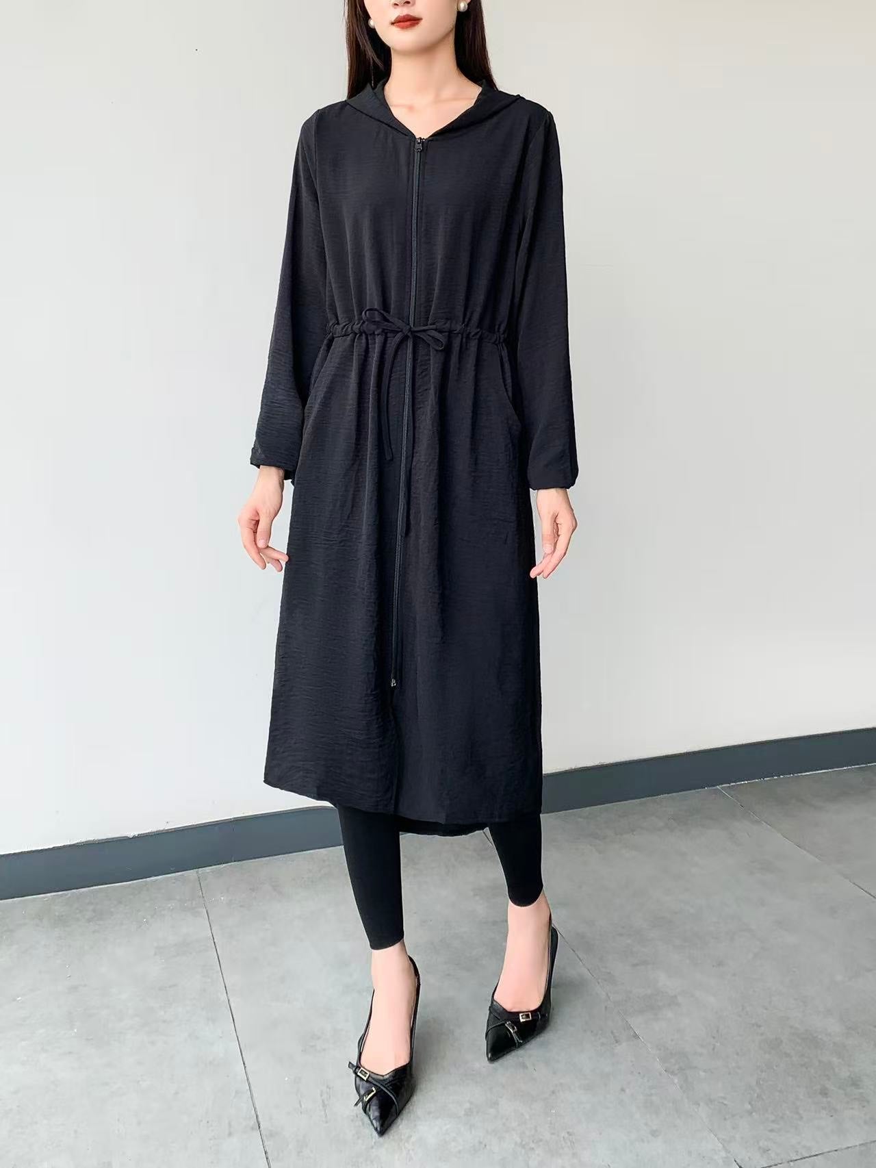 Hooded Coat Jacket (L-23110)