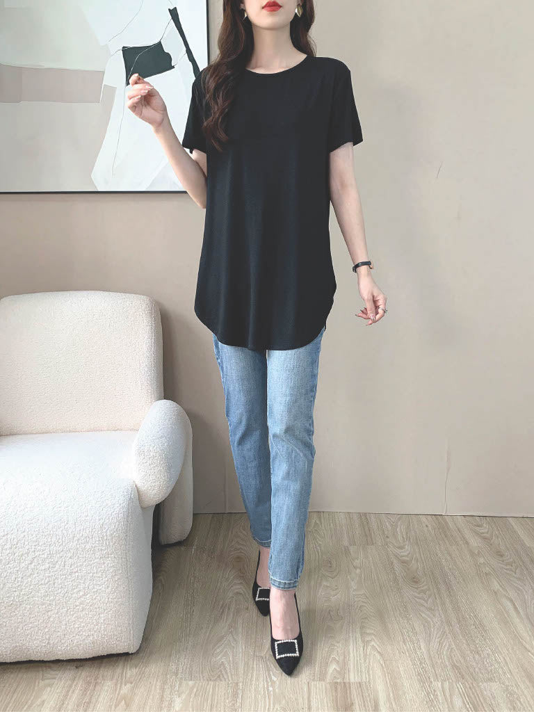 Short Sleeve Modal Shirt (L-22109A)