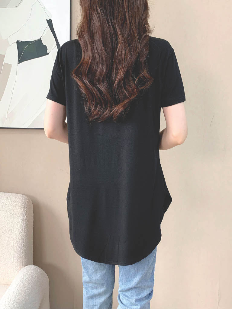 Short Sleeve Modal Shirt (L-22109A)
