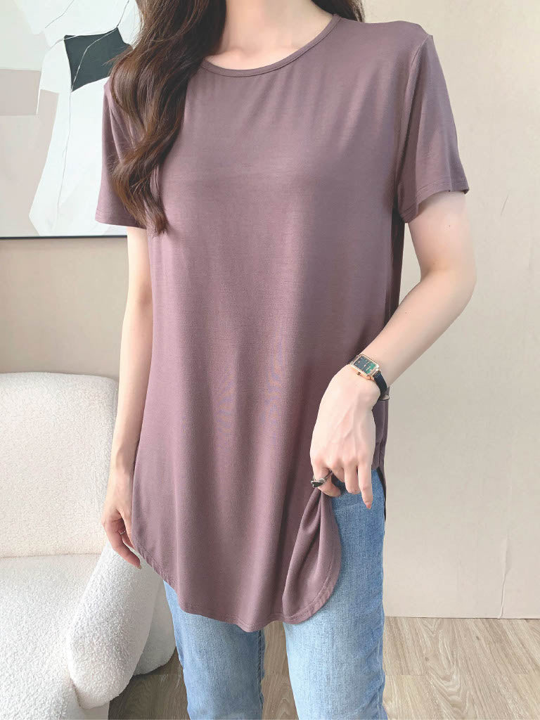 Short Sleeve Modal Shirt (L-22109A)