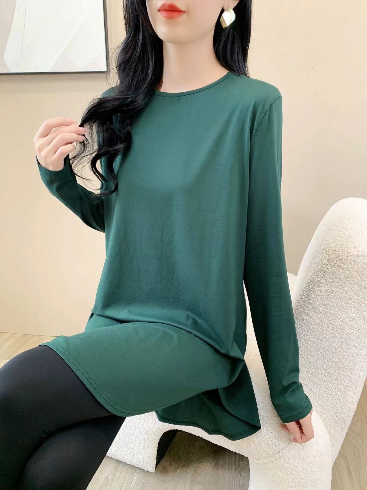Drop Shoulder Long Sleeve Shirt (L-1916)