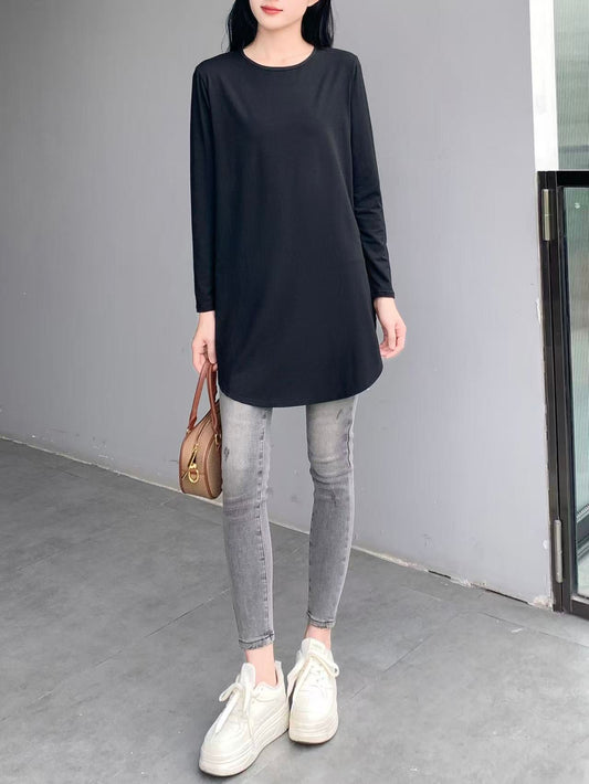 Drop Shoulder Long Sleeve Shirt (L-1916)