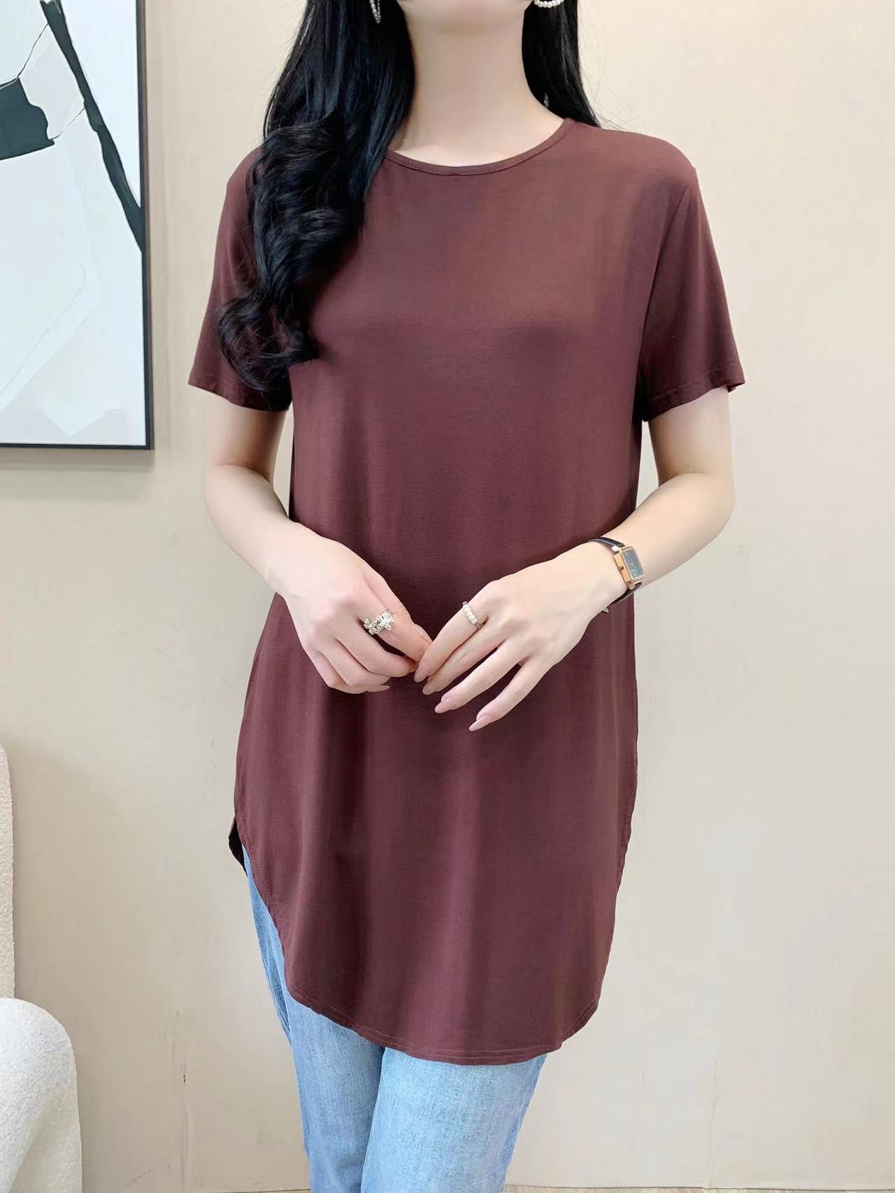 Short Sleeve Modal Shirt (L-22109A)