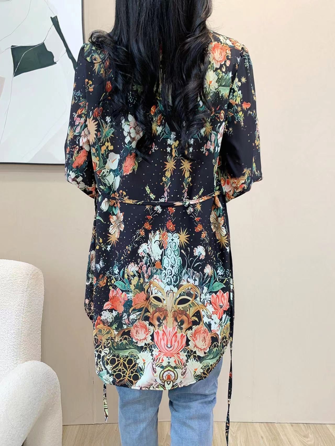 Hibiscus Scramble Print (L-23301)