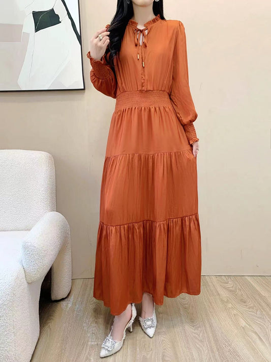 Silk Maxi Dress (L-24428)