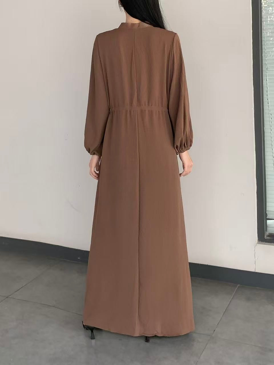 Button-up Maxi Dress ( L-25903 )