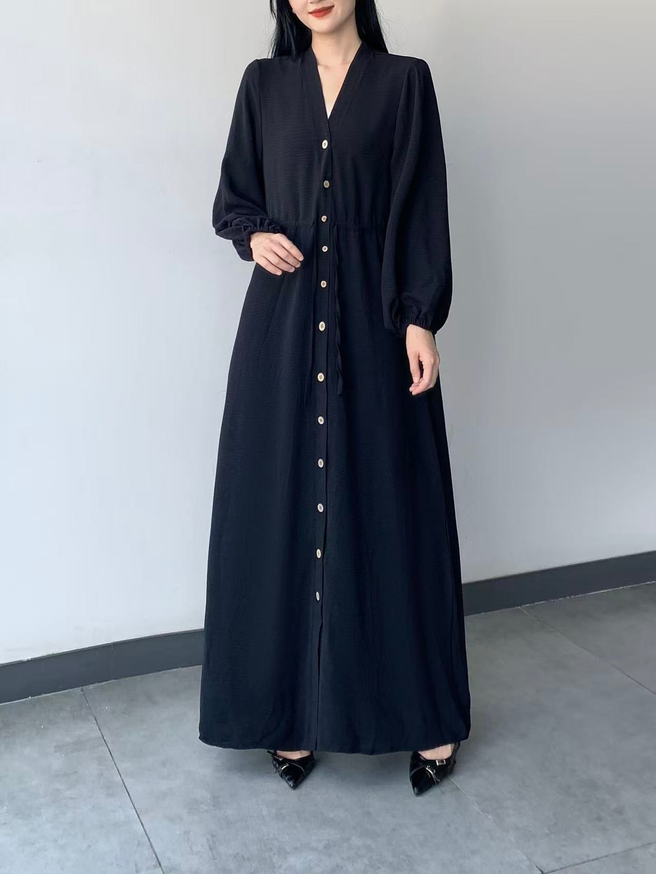 Button-up Maxi Dress ( L-25903 )