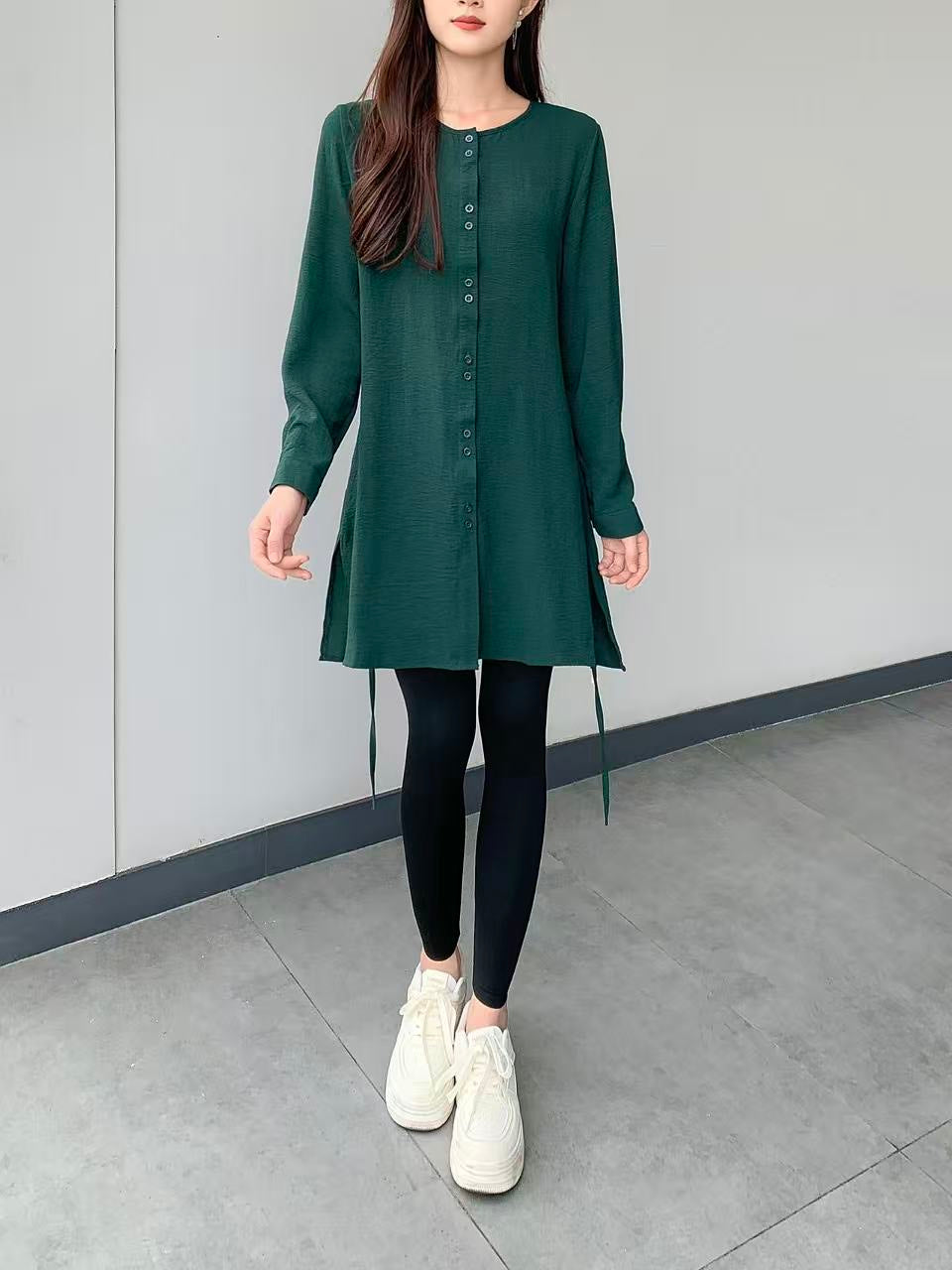 Long Sleeve Tunic Top (L- 25913 )