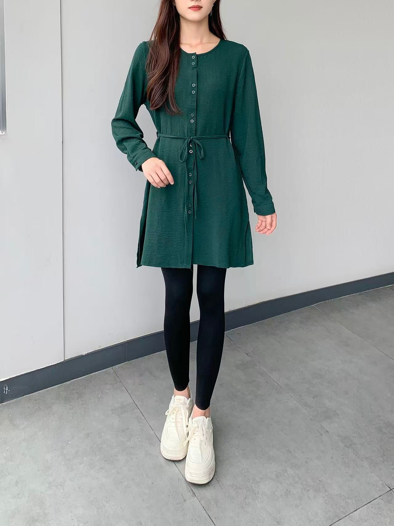 Long Sleeve Tunic Top (L- 25913 )