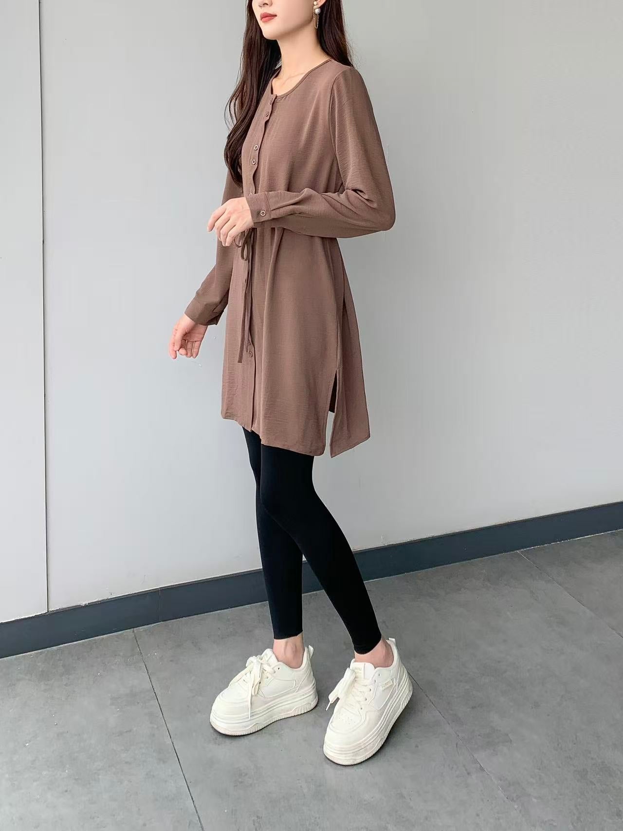 Long Sleeve Tunic Top (L- 25913 )