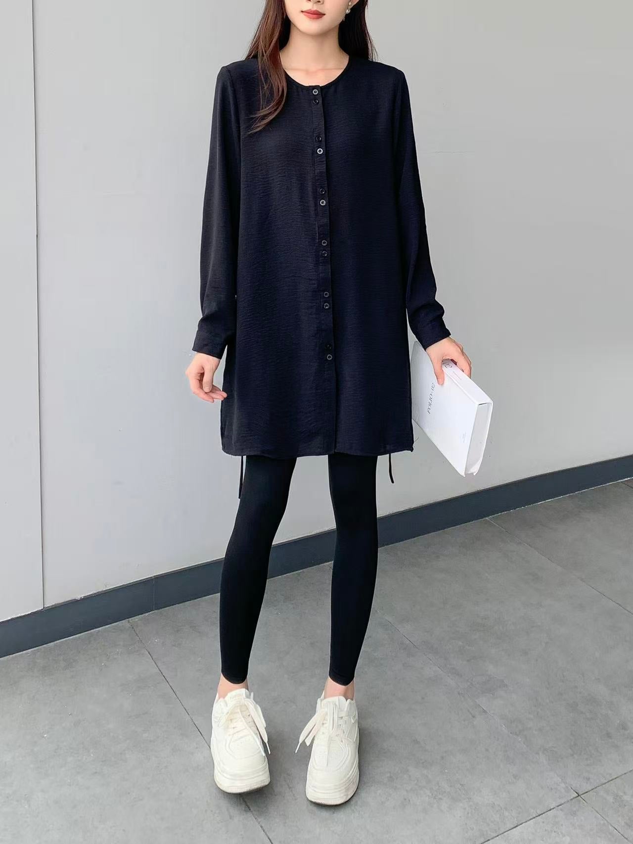 Long Sleeve Tunic Top (L- 25913 )