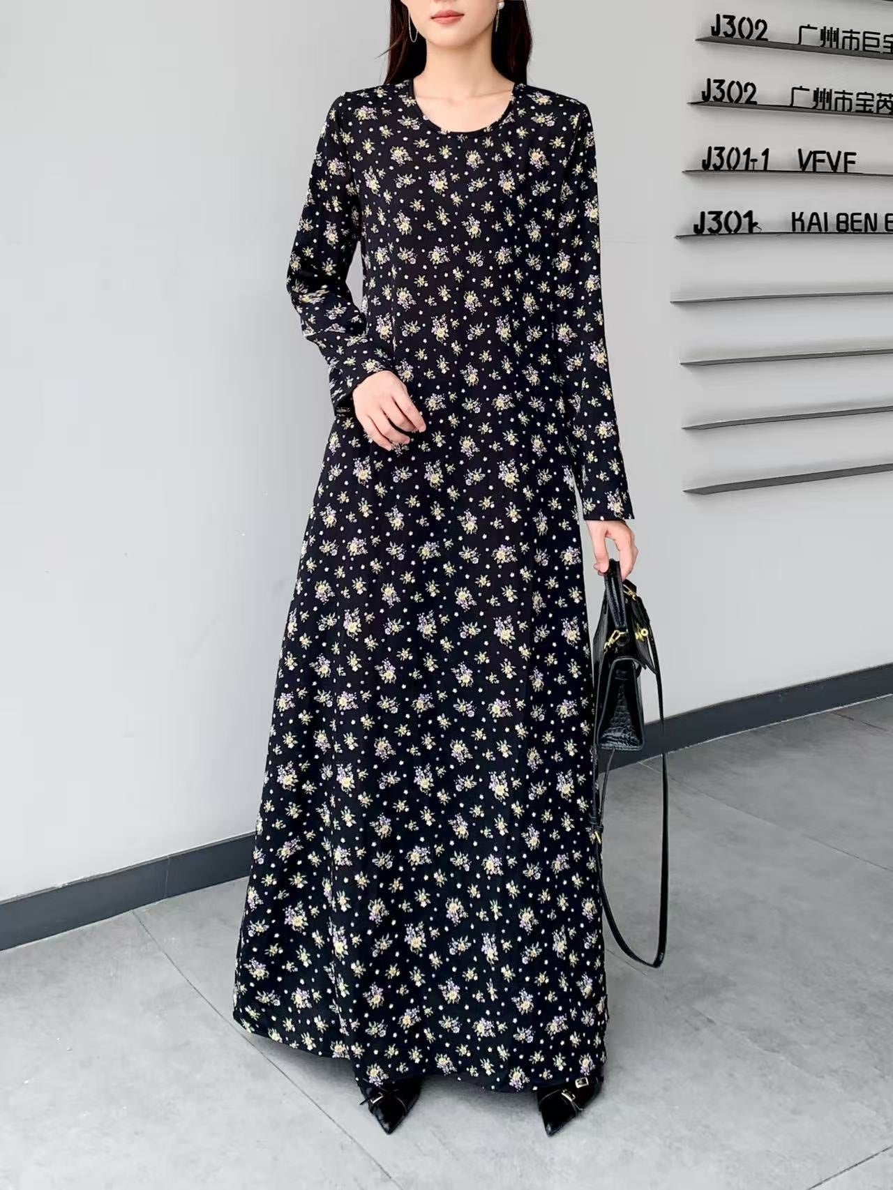 Delicate floral dress (L-24807 )