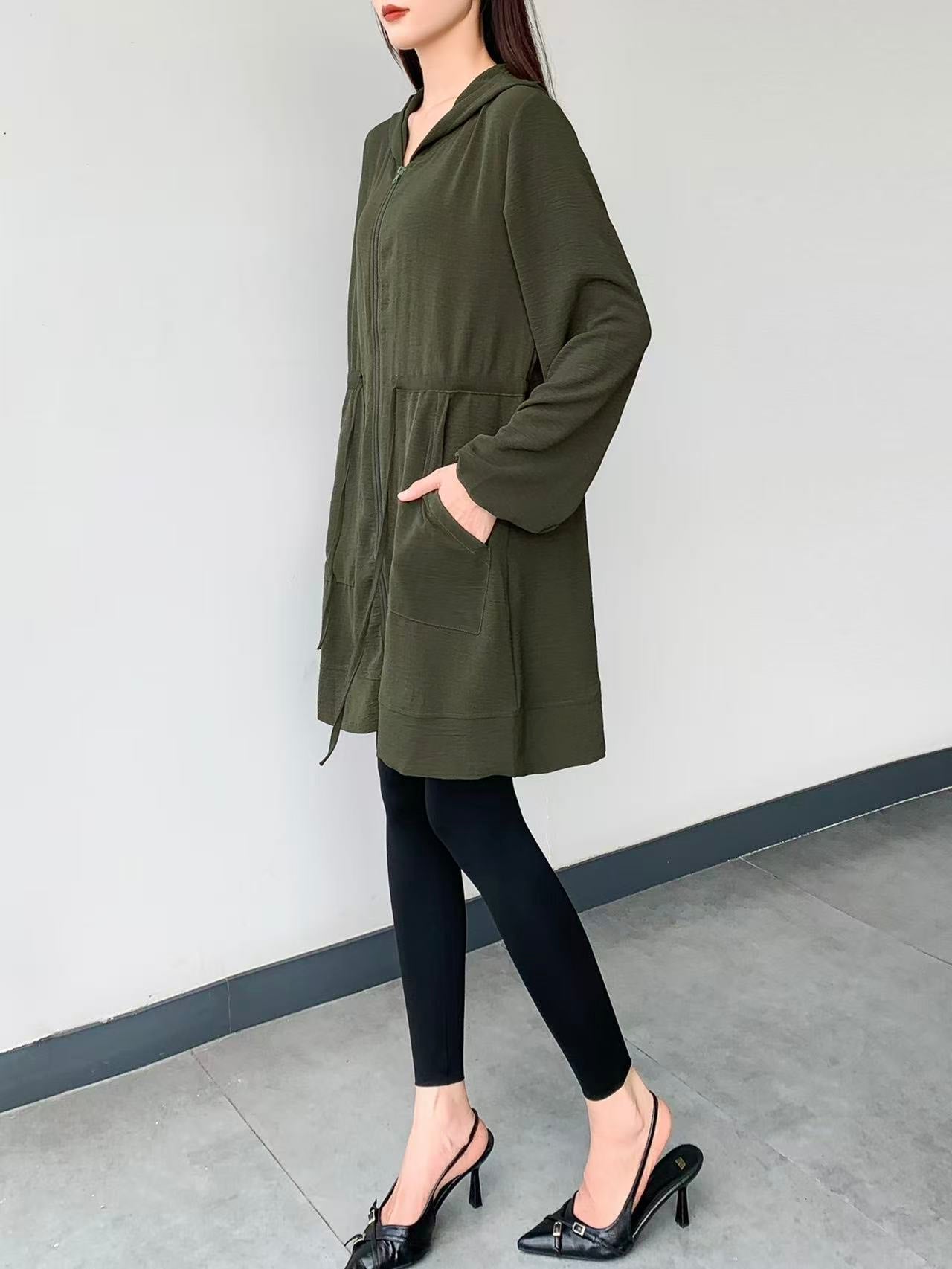 Long Sleeve Zip Hoodie (L-23109)