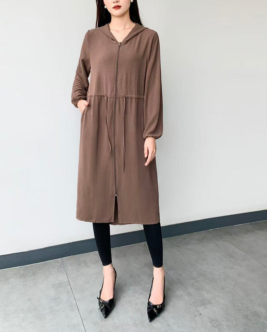 Hooded Coat Jacket (L-23110)