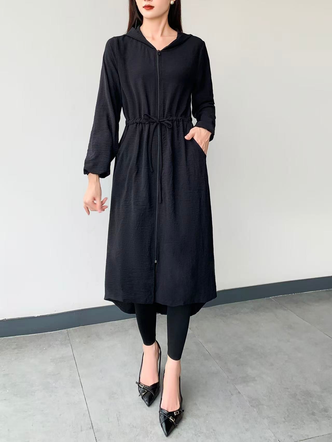 Hooded Coat Jacket (L-23110)