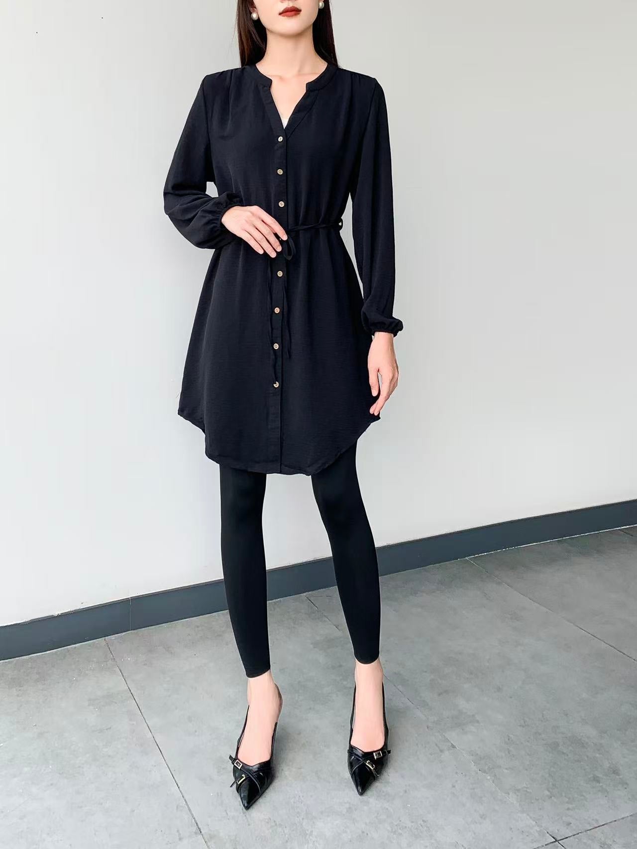 Knee Dress (L-22127A)